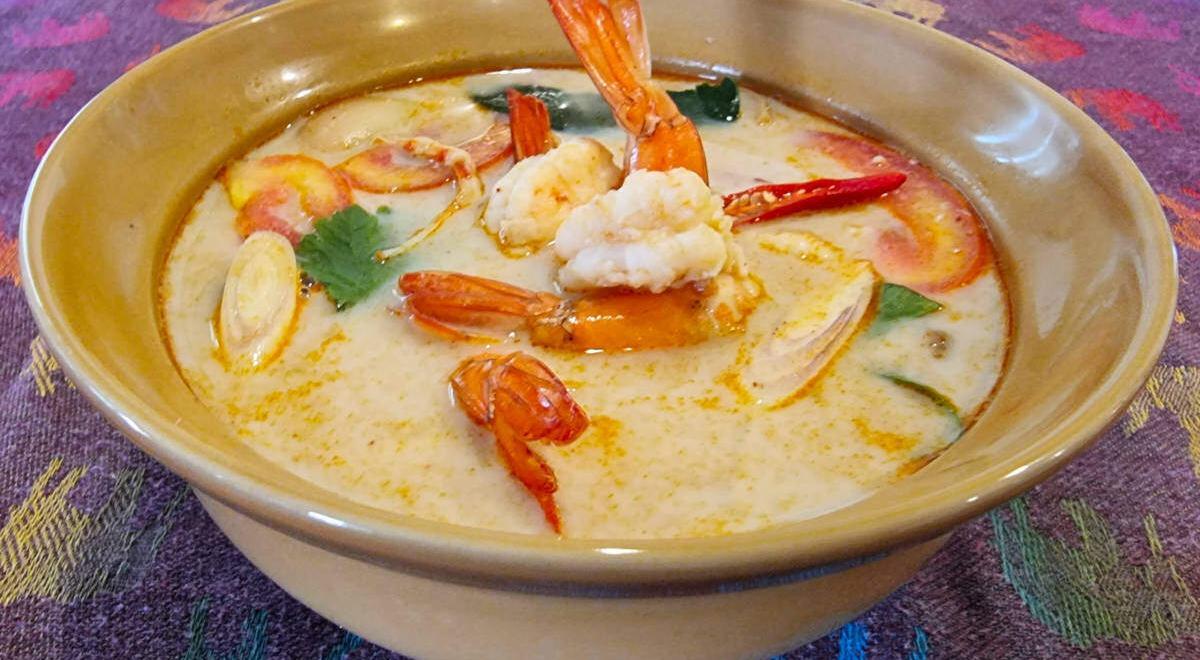 Creamy tom yam goong